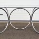 Vintage glass oval table