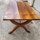 Table basse style bateau en acajou blond