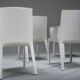 Gio dining chairs in ecru leather by Walter Knoll, Germany, 2000s, set of 8