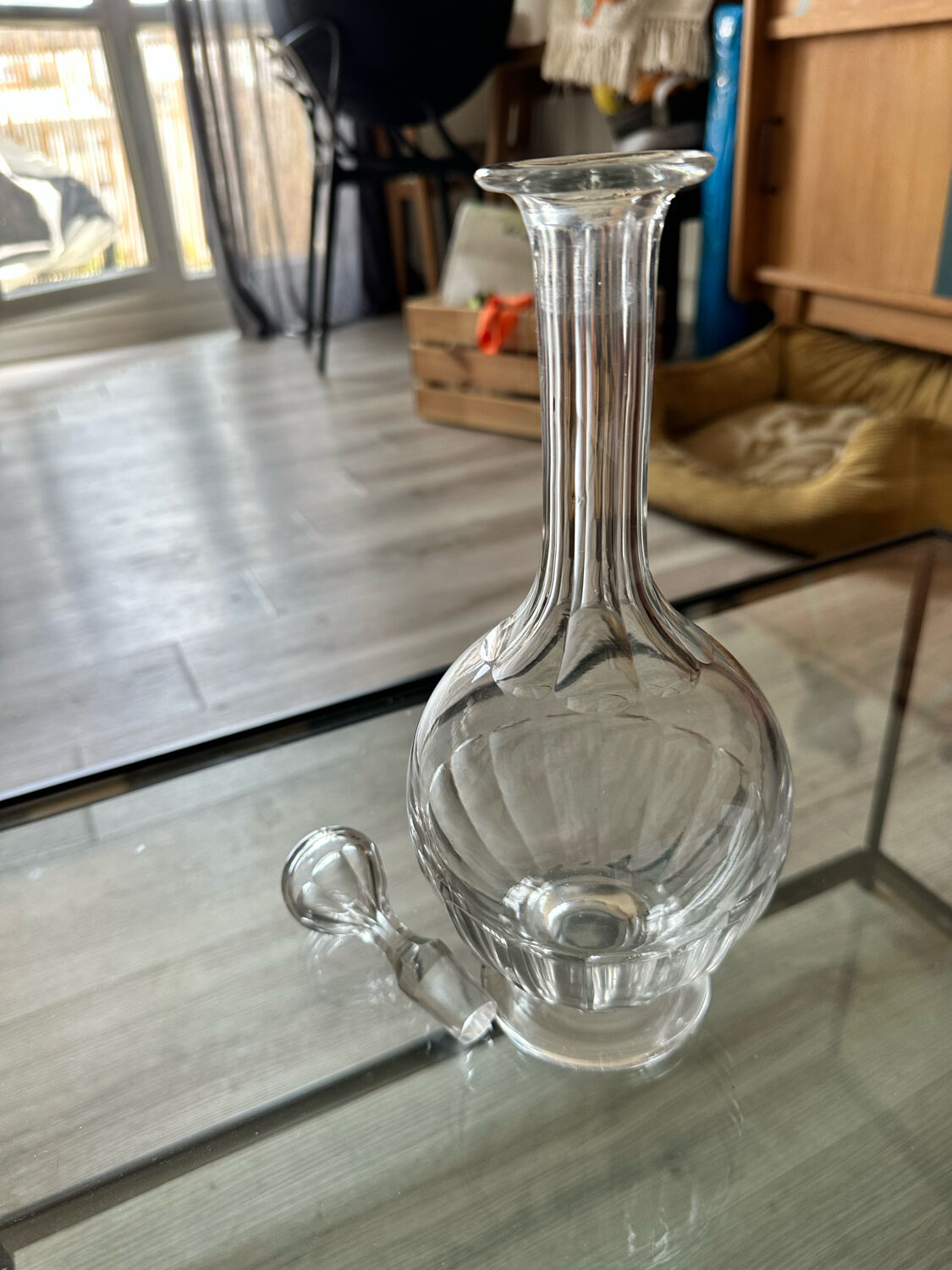 Vintage glass decanter