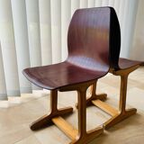 Paire de chaises enfant vintage Pagholz 60's