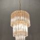 Italian Murano Glass Triedri Prism Chandelier