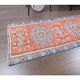 Vintage Turkish handmade wool cotton red runner 65x315