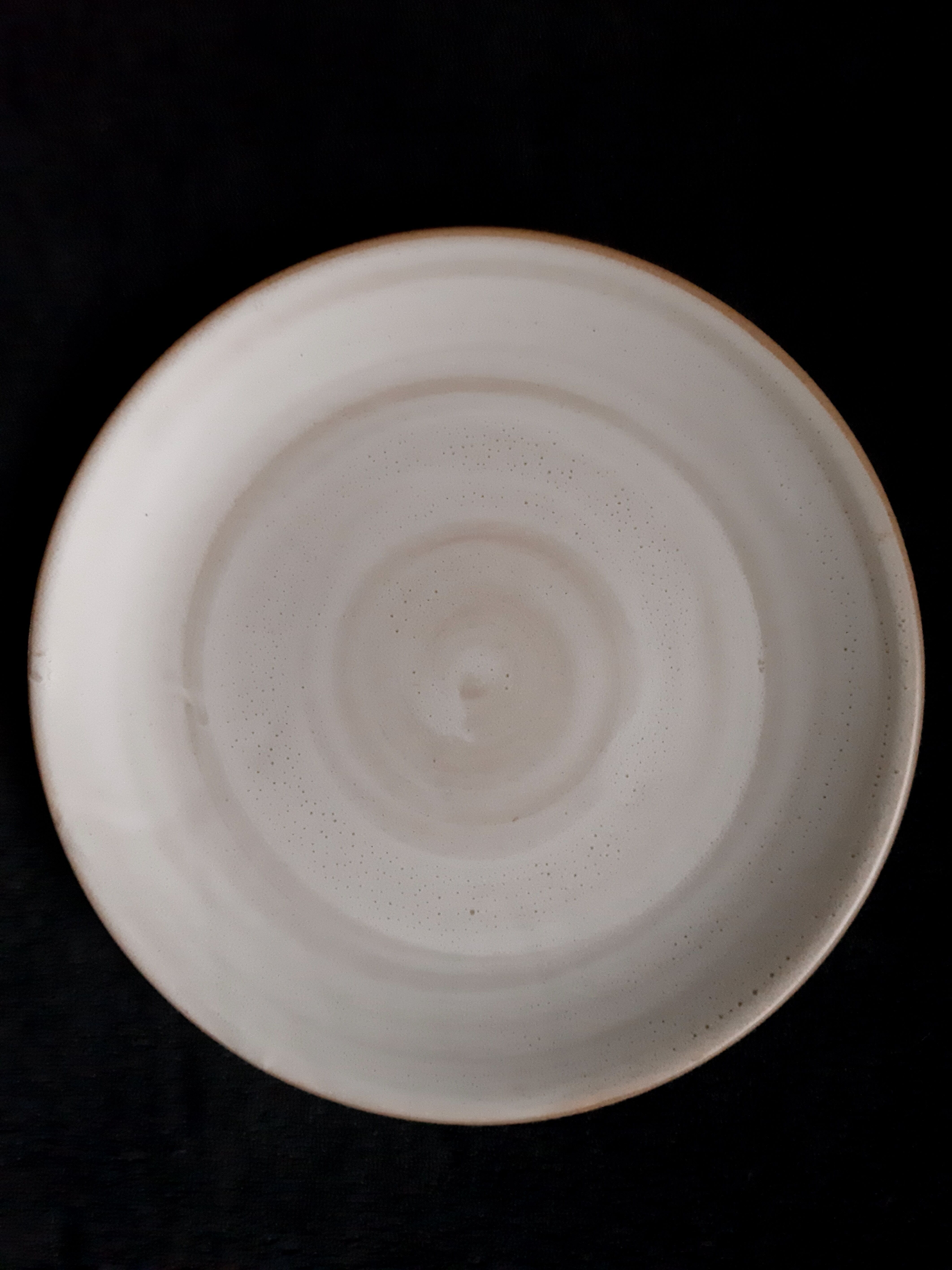 4 stoneware plates