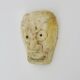 Netsuke old large bone mask japan grimacing character. 19th century