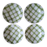 La Redoute x Selency set of 4 green soup plates