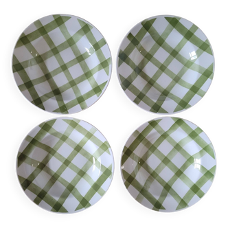 La Redoute x Selency set of 4 green soup plates