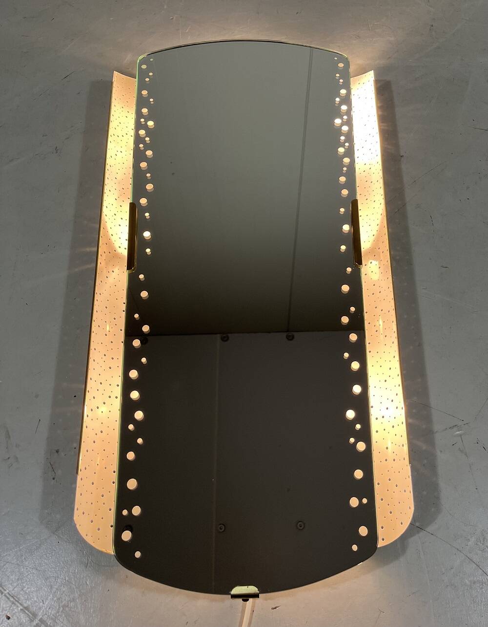 Ernest Igl illuminated mirror for Hillebrand Germany