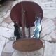 1930s mirrored pedestal table