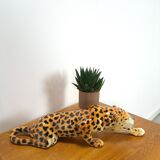 Porcelain statue leopard vintage