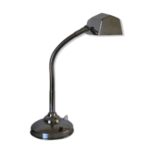 Lampe de notaire chromée