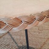 Table basse en rotin