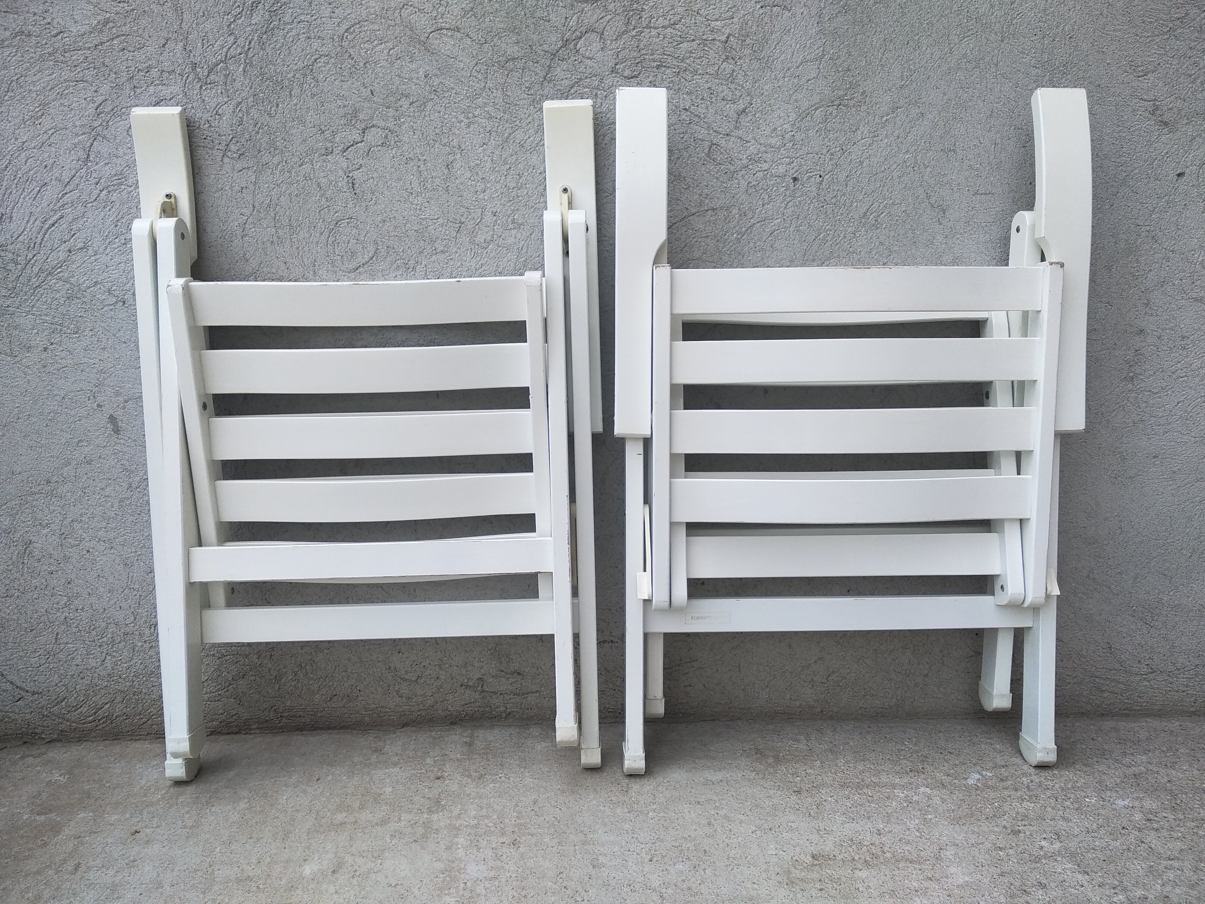 Folding wooden garden chairs Foppapedretti Vintage Italy