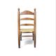 3 x Antique provincial ladderback child's chair / rush seat / 1930s