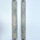 Pair of large vintage brutalist wall lights, murano glass