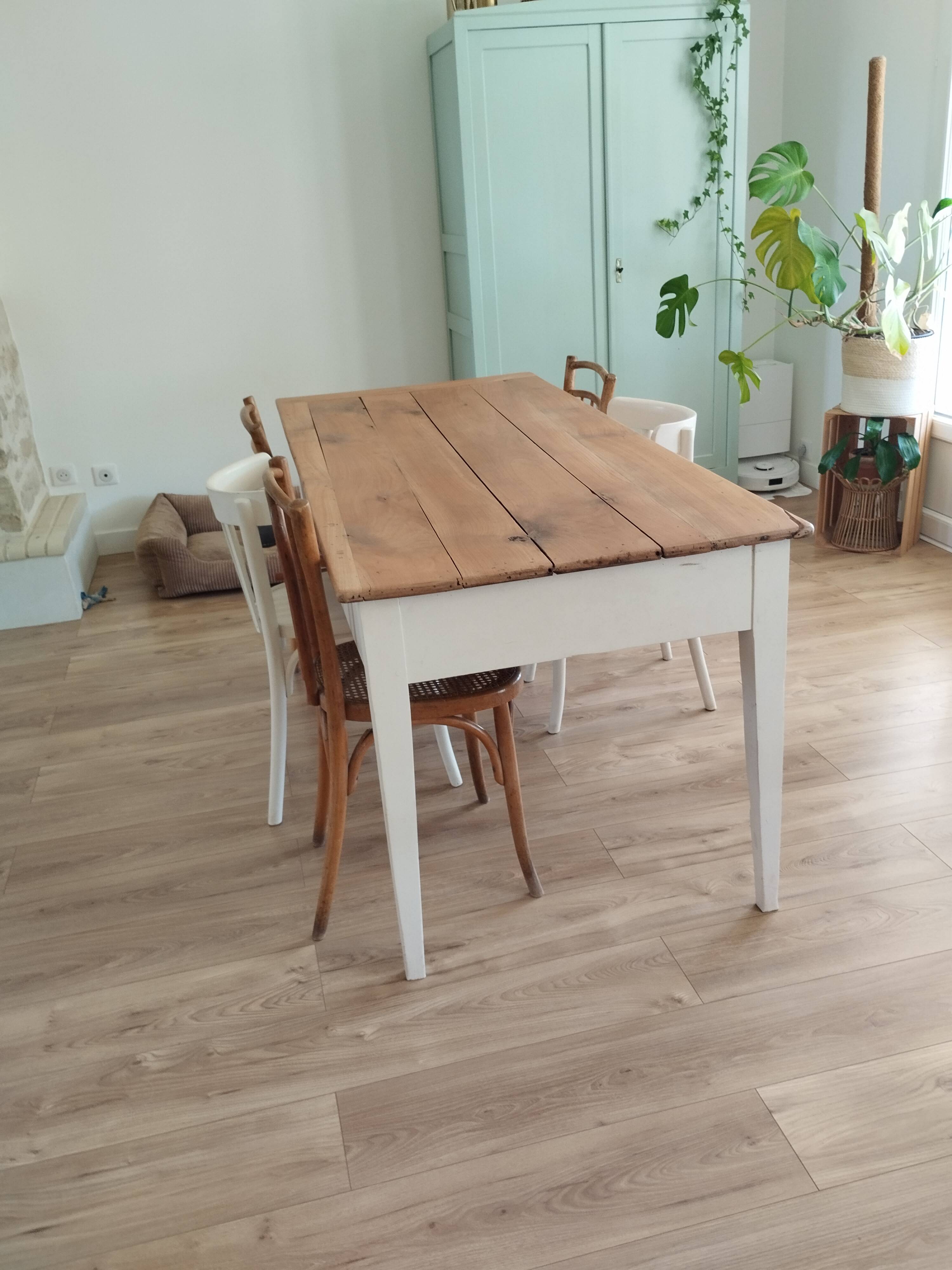 Renovated farmhouse table