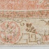 Pale Red & Beige Turkish Runner Rug, 71x301Cm
