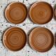 6 assiettes plates en grès