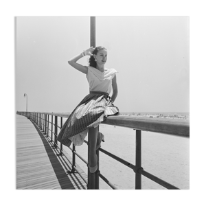 Tirage photo noir et blanc pinup