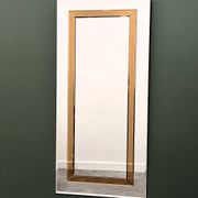 Large German beveled mirror with bronze-tinted border by Schöninger, 1980s