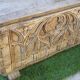 Important solid wood chest from a rare 17th century castle, unique, carved Gothic antique decor, beautiful