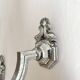 Pair of vintage silver fish wall lights