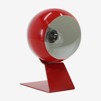 Lampe de table réglable rouge des années 1960, Allemagne