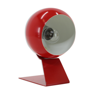 Lampe de table réglable rouge des années 1960, Allemagne