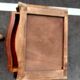 Commode chiffonnier style Louis xv marqueterie plateau marbre