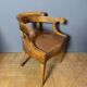 Fauteuil de bureau Restauration à crosses en Noyer
