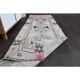 1970s Turkish Oushak Handmade Wool Cotton Beige Runner 77x245