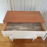 Vintage chest of drawers bobbin feet