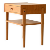 Vintage Scandinavian Oak Bedside Table, 1950s/60s