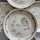 Lot of 7 flat plates with Japanese inspiration.