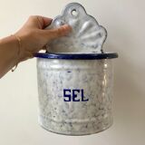 enamelled salt jar to be fixed early twentieth century