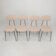 Set of 4 Italian Metal Dining Chairs, 1960's
