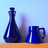 Set of cobalt blue vases