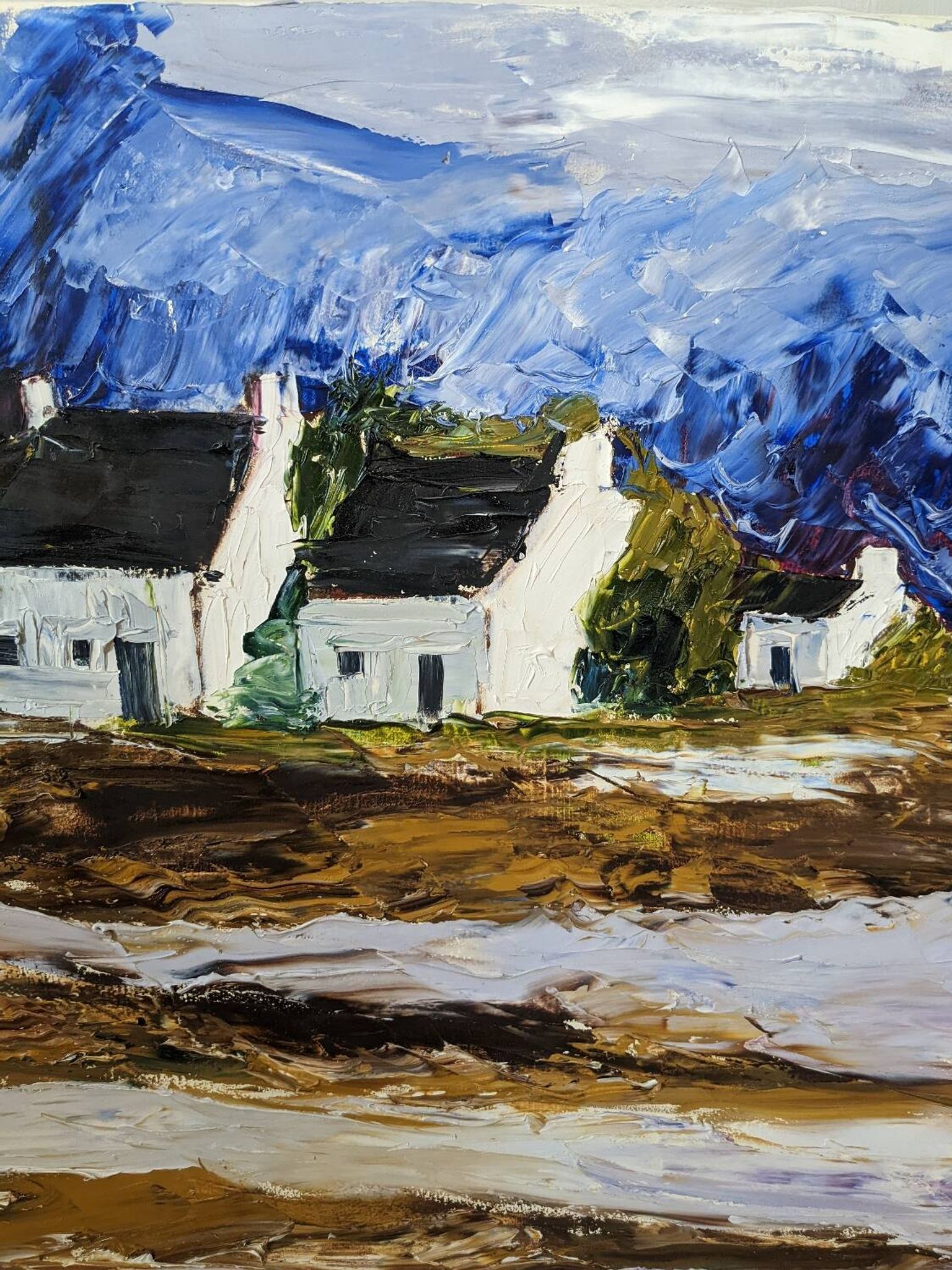 Painting painted with a knife