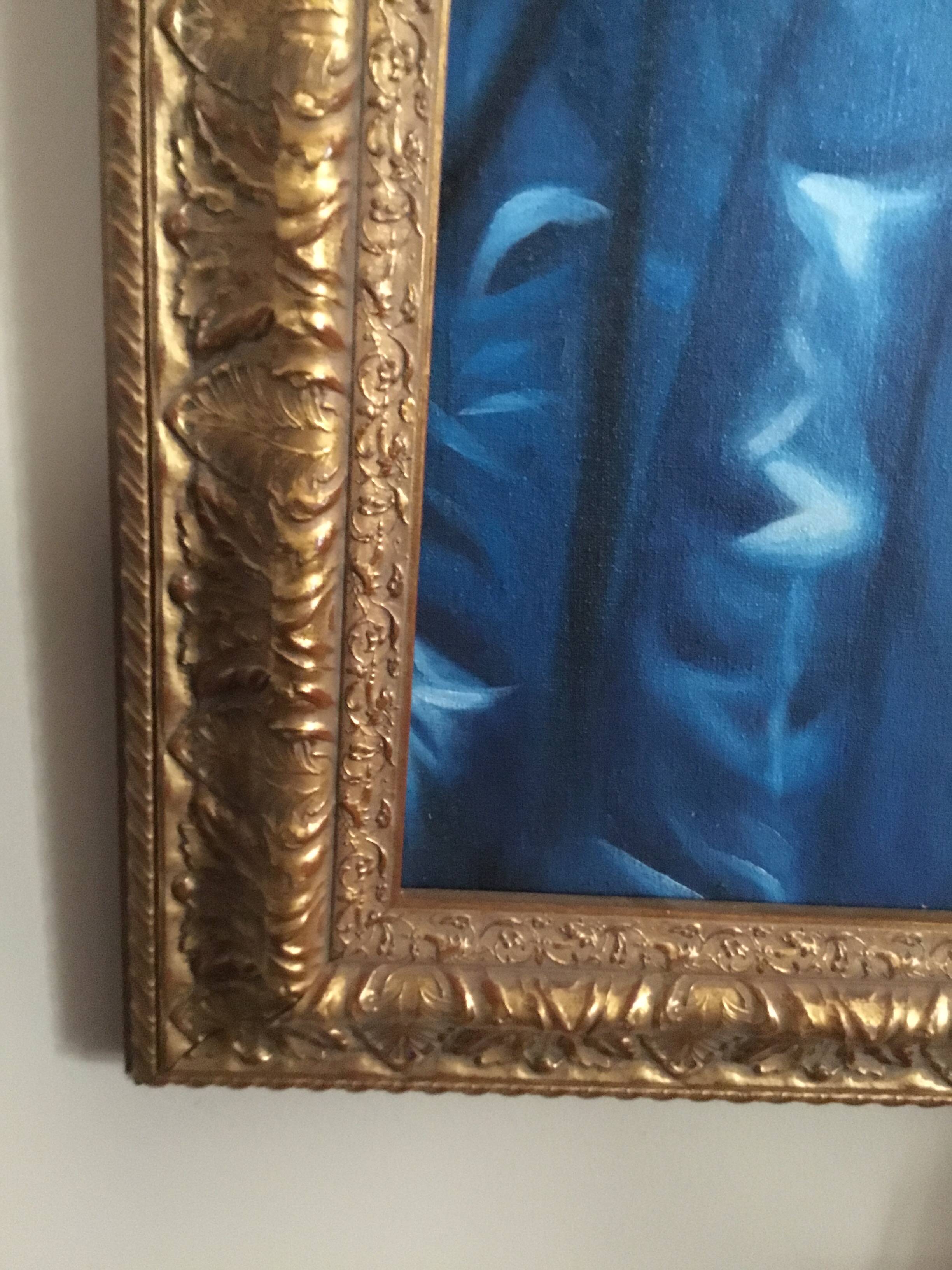 According to Ingres, portrait of Princess de Broglie, oil on canvas framed, 135x105 cm.