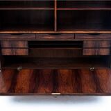 Rosewood shelf designed by Omann Jun, Denmark, 1960s. After renovation.