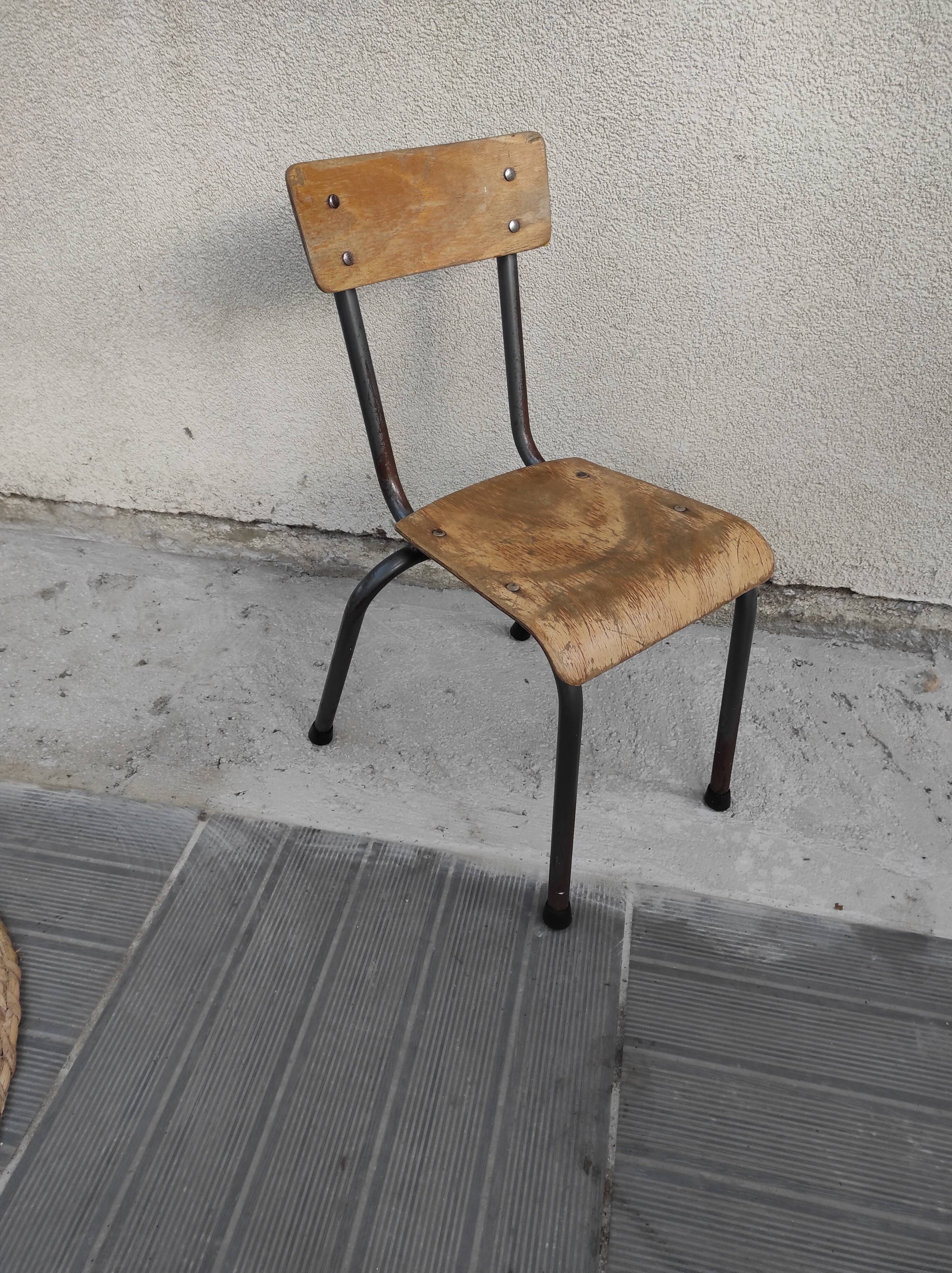 School chair child kindergarten chair 1960