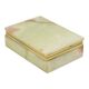 Vintage Italian Smoker's Box Jewelry Box Onyx Natural Stone