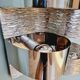 Chromed metal wall light, Goffredo Reggiani 1960s-70s