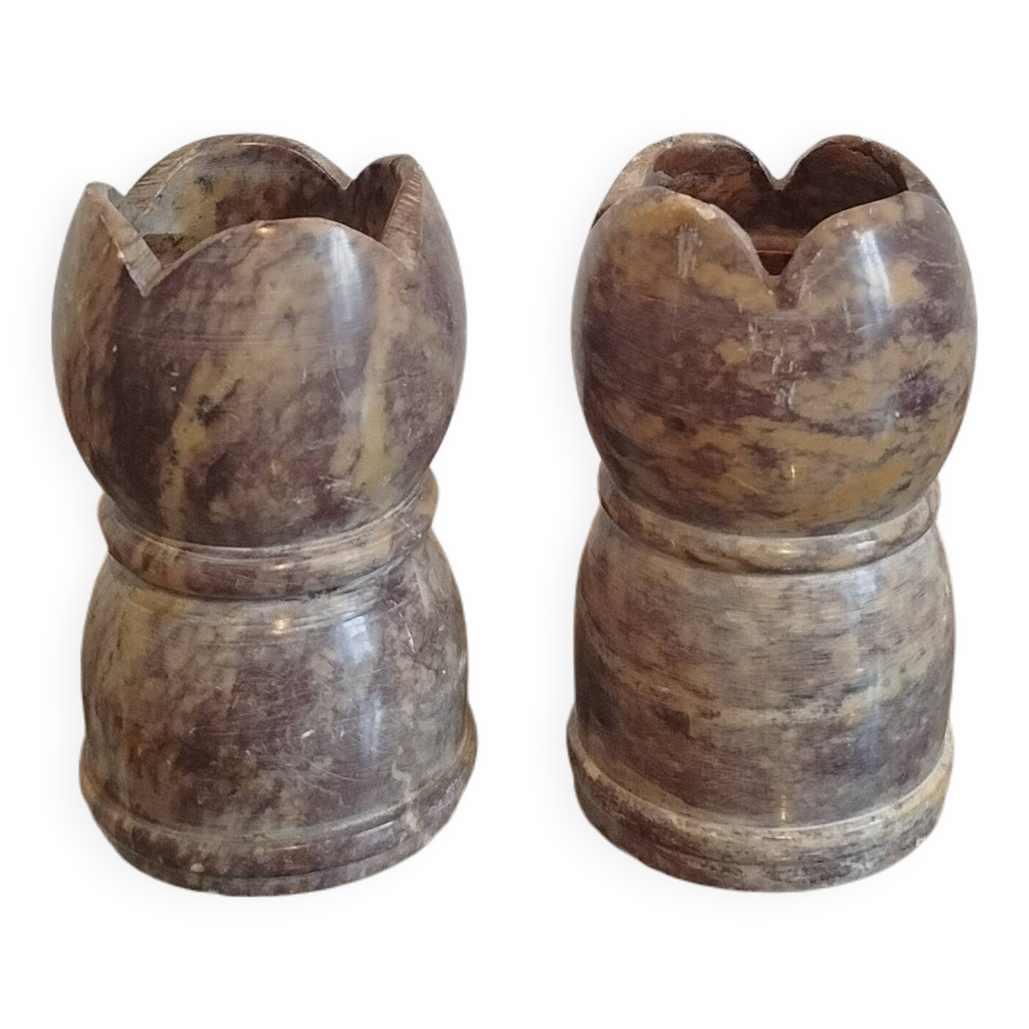 Alabaster candle holder