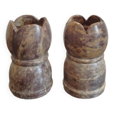 Alabaster candle holder