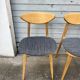 (Lot) 4 chaises Baumann Fontania (restaurées) 1960