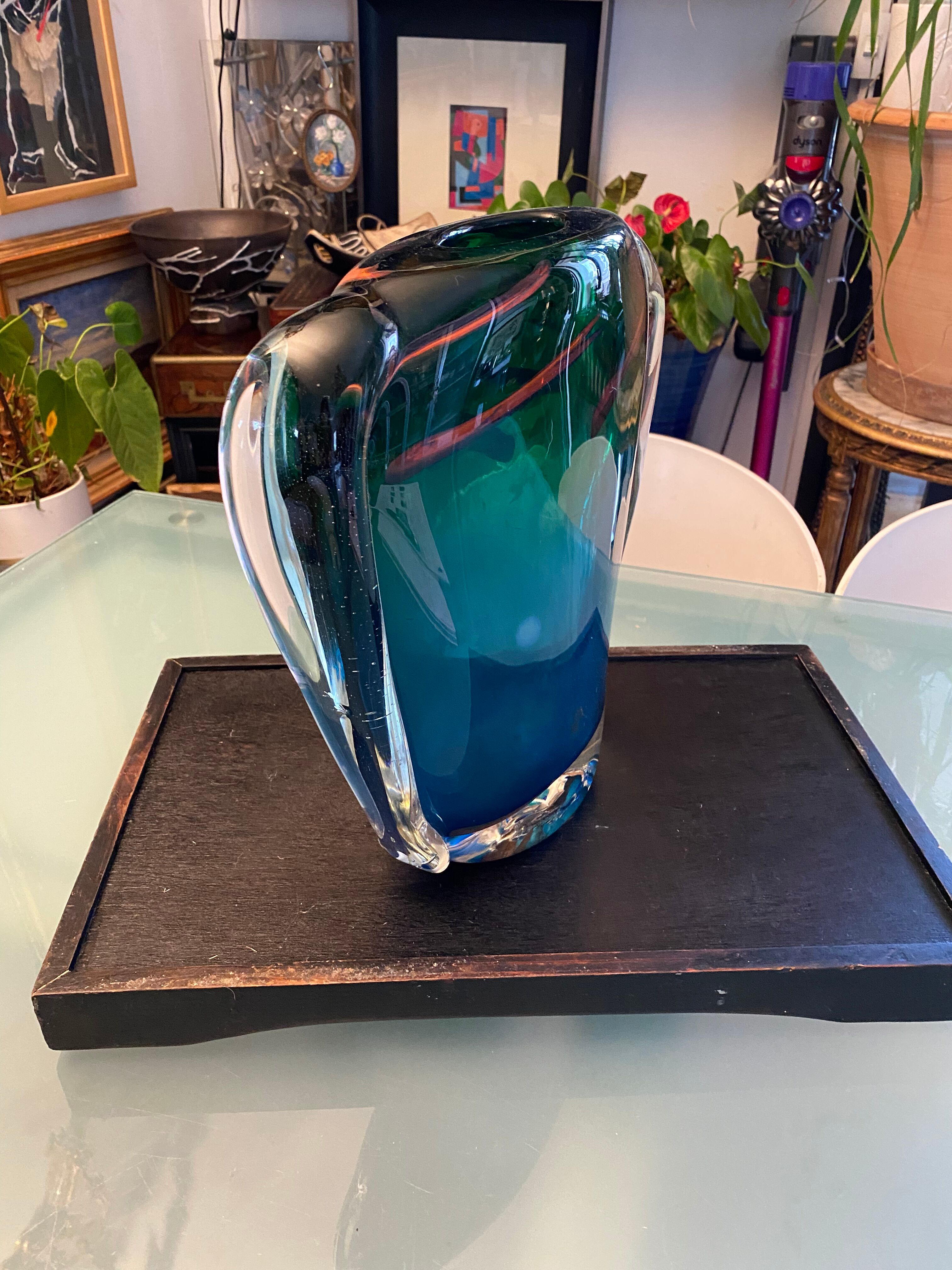 Important Vase Murano Sommerso