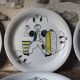 Set of 6 ceramic plates Stavangerflint Norway