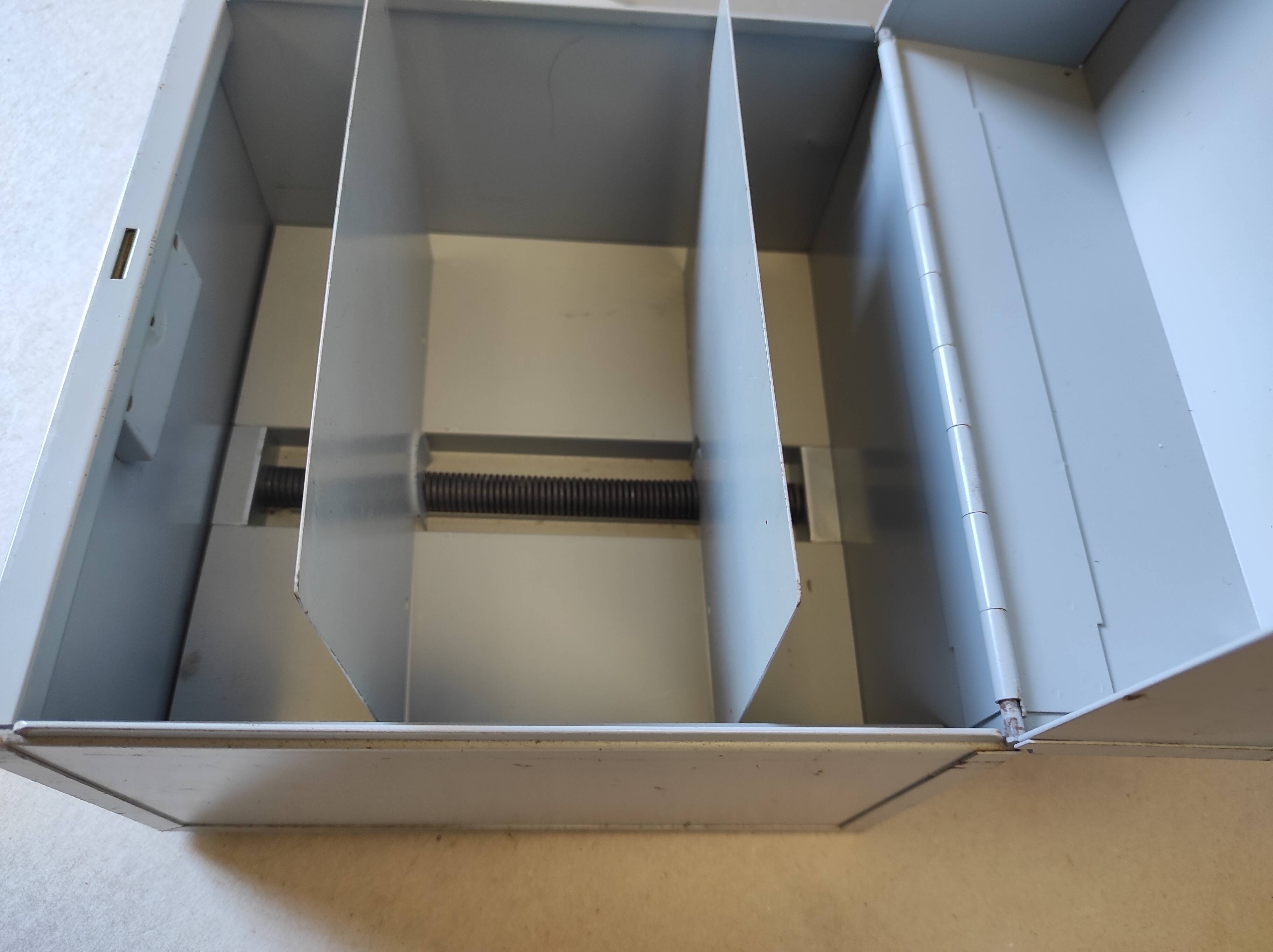 Old vintage metal plug box