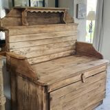 Banquette coffre en pin